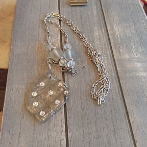 💯 authentic sterling silver sea glass pendant